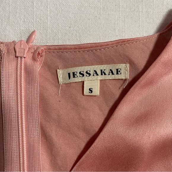 JessaKae Peach Wrap Dress - Picture 3 of 5